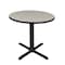Cain Round Tables > Breakroom Tables > Cain Square & Round Tables, Wood, Metal Top, Maple TB30RNDPL - alternate 1